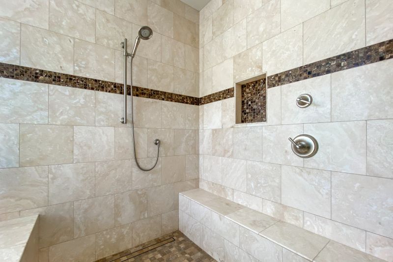 Elegant Shower Niche for Storage